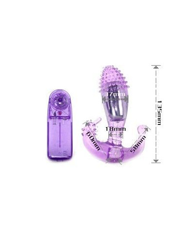 Estimulador  lila vaginal y anal con vibracion