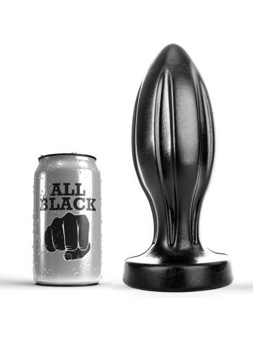 Plug anal tout noir 21cm