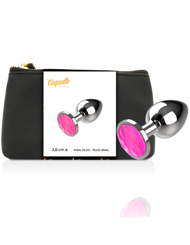 Coquette chic desire plug anal metal rose taille s 2.7x 8cm