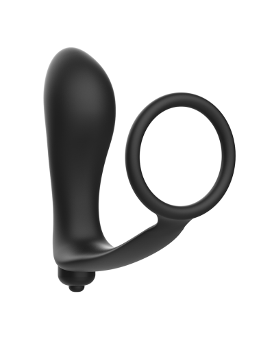 Plug anal vibratoire addicted toys avec anneau de pénis