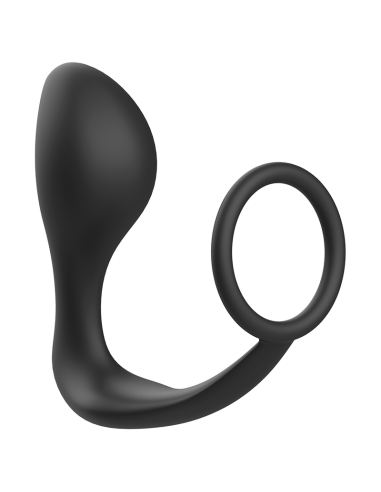 Plug anal addicted toys avec anneau en silicone noir