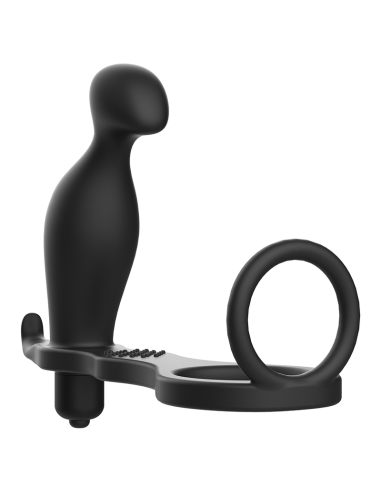 Plug anal addicted toys avec anneau en silicone noir